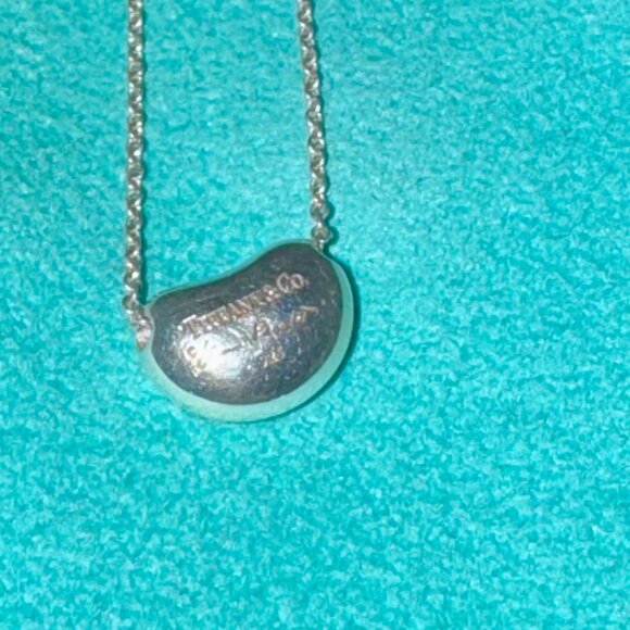 Tiffany & Co. Elsa Peretti® Bean® design Pendant Necklace Sterling Silver - Picture 12 of 15